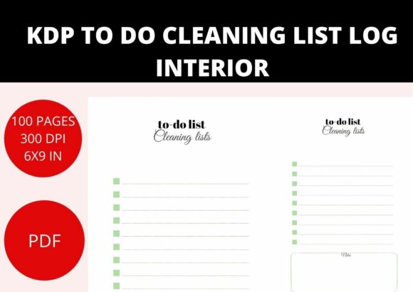 Download Kdp Cleaning Lists to Do List Interior - Premium Resources